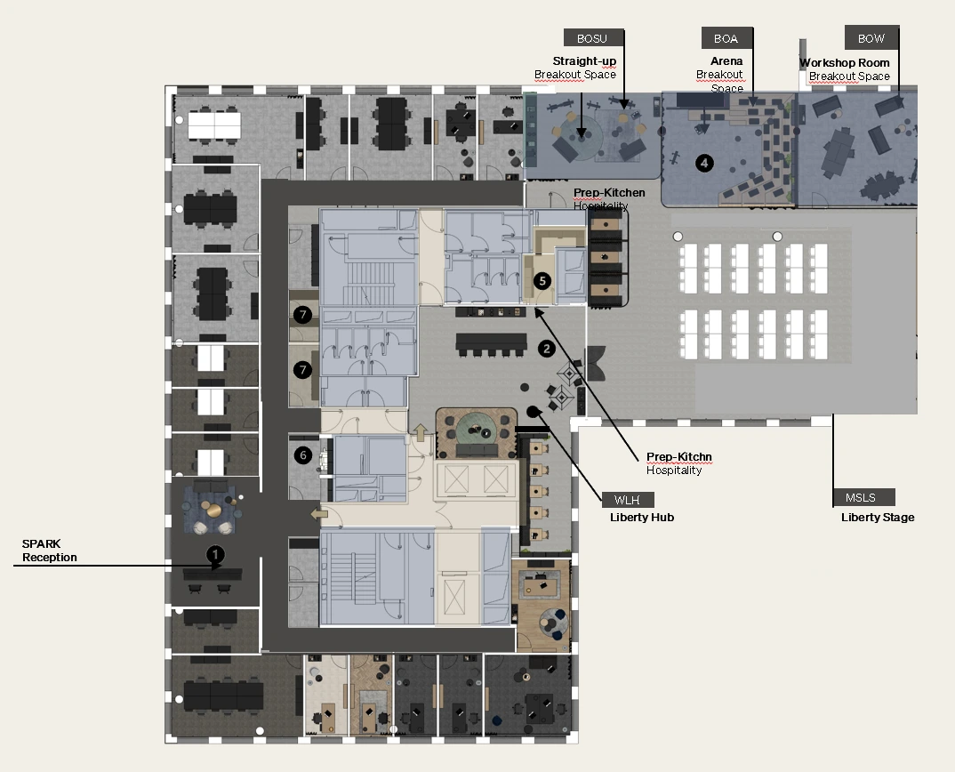 SPARK Frankfurt, Level 5 floor plan